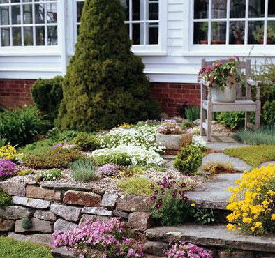 庭院地面铺装，石材的选择与效果