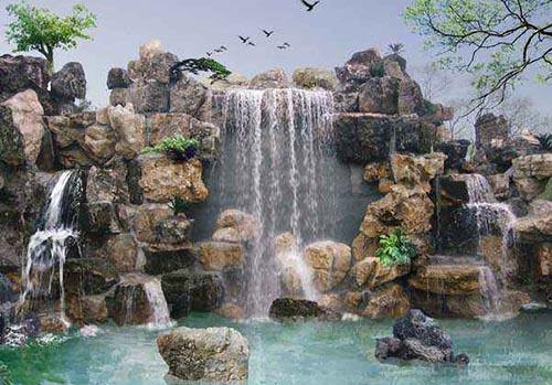 假山设计：深化方案， 制作模型