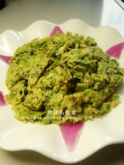 香椿芽炒鸡蛋，一道家常菜