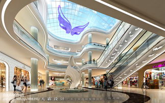 喷泉景观办公室装修效果图：美景如画