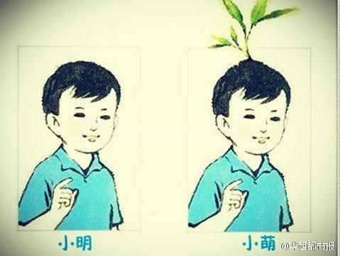 小明头上长草，这叫什么发型