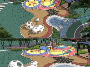 园林公园设计图中的儿童游乐区平安性考量