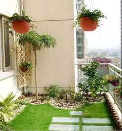 防腐木、小石子，打造小园林