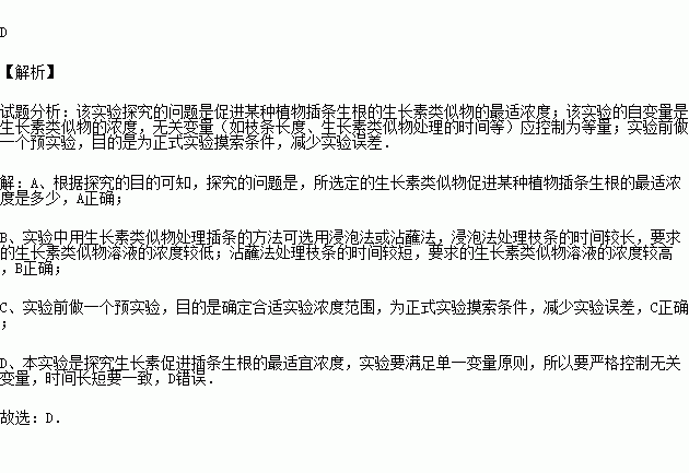 常见生长素及其使用方法