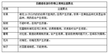 使用大宗农药的禁忌作物和时期