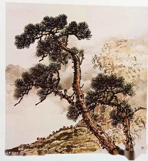 国画松树的韵味