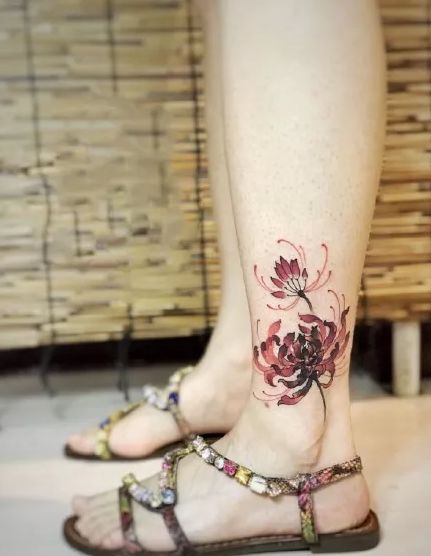 彼岸花纹身，彼岸花开