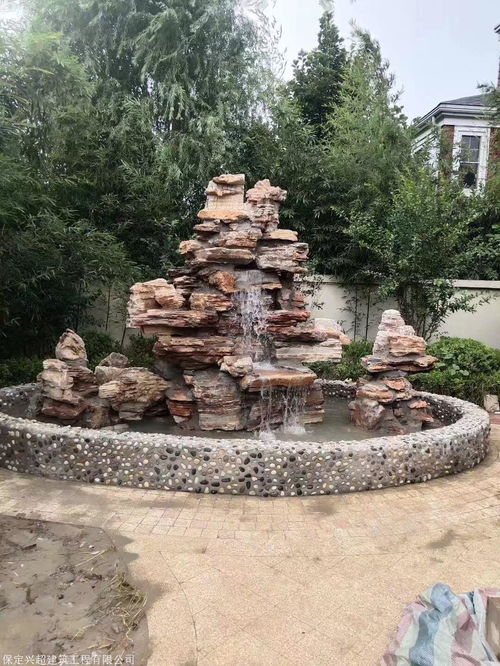 庭院水泥假山的颜色，配灰色比较好kan