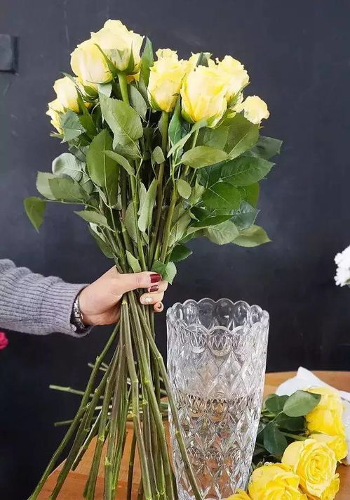 水中加入保鲜剂， 延长花期