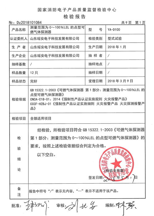 检测报告，放心购买