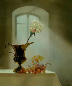 玫瑰释放手，坚定解脱之美