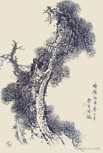 松树种植与画法， 要注意位置和技巧