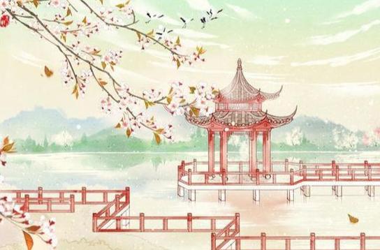 春天的轻柔杨柳风