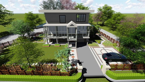 乡村风格的户外休闲区， 打造心情小天地