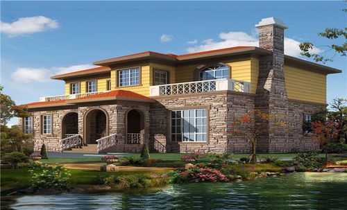 一、别墅外观，像是从画里走出来的