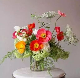 将草本花卉基部浸于沸水中约10秒钟