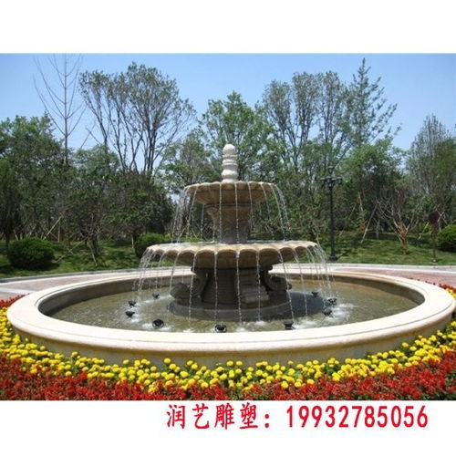 这份别墅喷泉水池效果图展了个豪华而优雅居住环境。