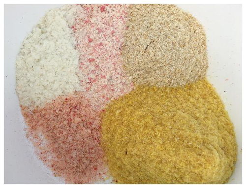 雪花粉和轻麸，两者均为小麦加工副产品