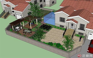 别墅花园设计， 风格与别墅协调