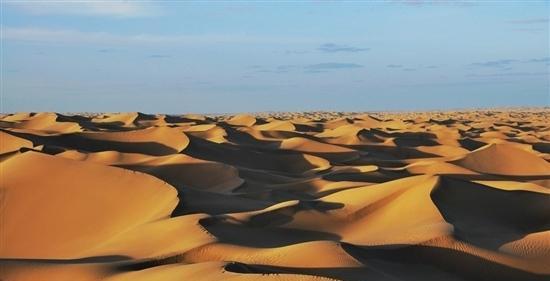 沙漠里的沙丘，流动得真热闹