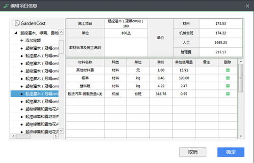 免费园林景观预算与机械费比解析