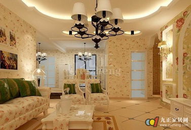 客厅里的仿真花