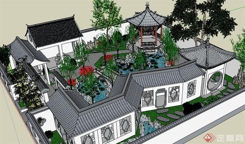 四合院中的艺术画卷