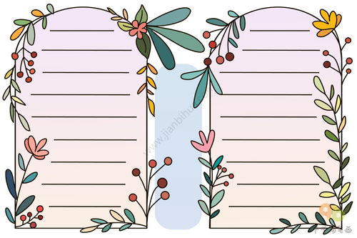 如何画简单又漂亮的植物手抄报