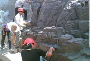 塑石假山施工， 纹理自然逼真的秘诀大揭秘