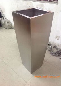 圆形不锈钢花盆， 美美哒