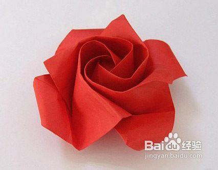 大玫瑰花折纸教程，只需简单几步
