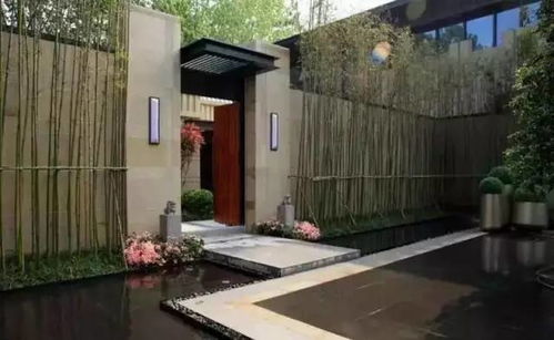 新中式园林景观庭院效果图， 打造传统韵味与现代气息的庭院空间