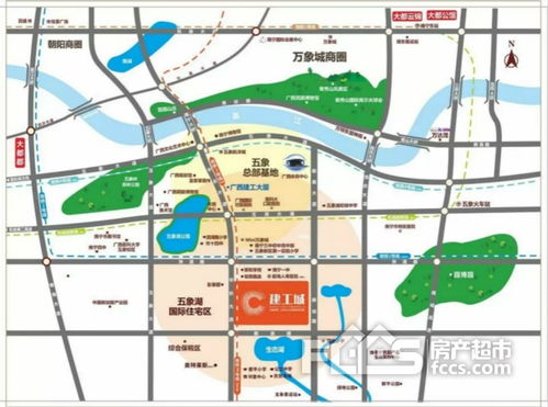 汕尾市城区社区分布图中的园林式居住小区