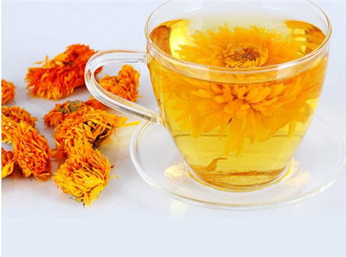 金盏花茶：清热解毒，抗炎消菌