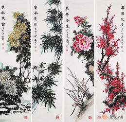 双菊傲霜，国画落款词有何妙