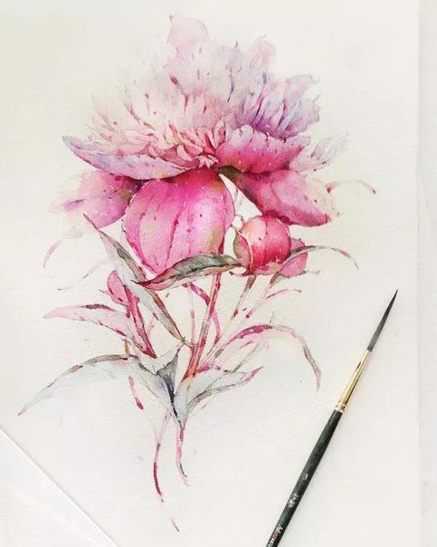 画家手中的花朵，犹如魔法般绽放