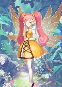 双蝶翩翩，花中精灵
