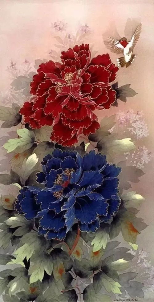 牡丹画作：描绘牡丹， 展现意境