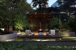 照明设计，庭院的夜晚