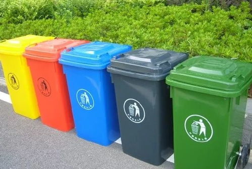 灰色分类垃圾桶