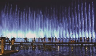 喷泉旁边种花， 美得像童话