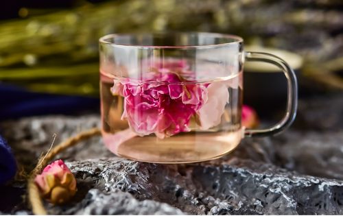 红色玫瑰花茶