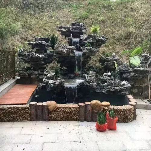 叠石假山流水