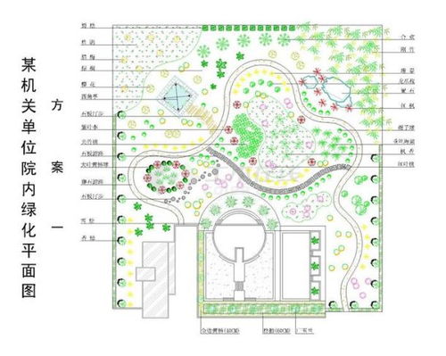 单位院子绿化布置：会计分录与设计效果图