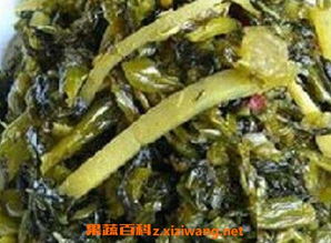 白菜苔腌制咸菜，传统家常菜