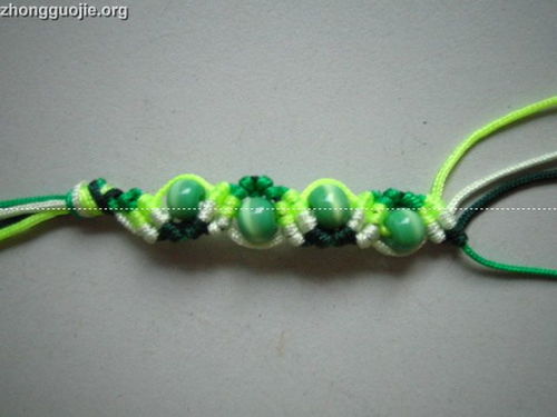 我的串珠手链编织完成了