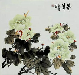 前半部分：大写意牡丹花画法
