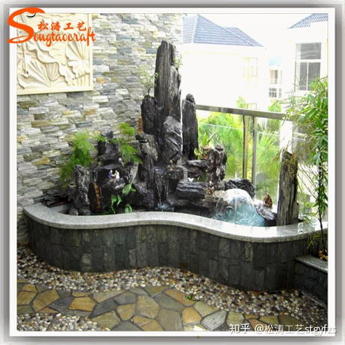 假山水池庭院制作效果图，揭秘自然山水庭院的魔法