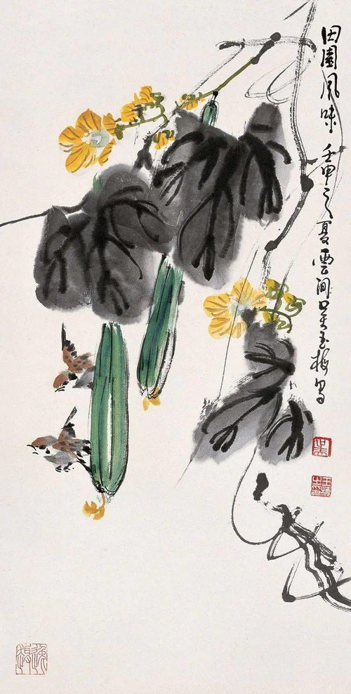 《名画花鸟图中的自然诗韵》——探寻自然元素与诗韵的交融之美