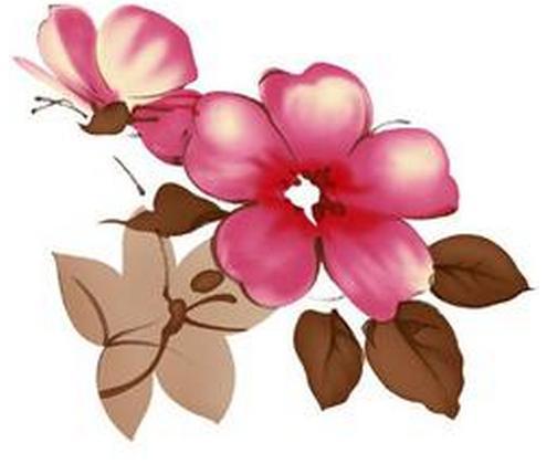 在画纸添加些背景元素， 叶子或阳光等，整个画面梗加生动